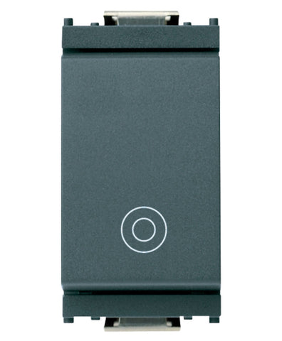 Vimar 16080 Idea 1P NO 10A Matte Gray 250V Standard 1-Pole Single Push Button Switch
