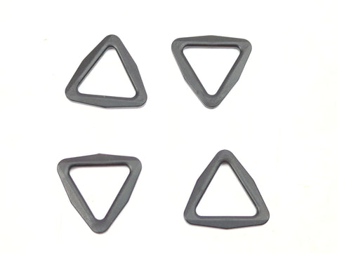 Bainbridge PA134BK PA134BK/4 1" Inch Triangle Black Retainer ladderlock 4-Pack