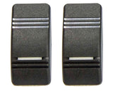 Carling Contura III Black Illuminated Rocker Switch Replacement Actuator with Lens Sierra RK22120 2-Pack