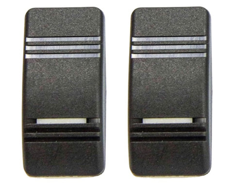 Carling Contura III Black Illuminated Rocker Switch Replacement Actuator with Lens Sierra RK22120 2-Pack