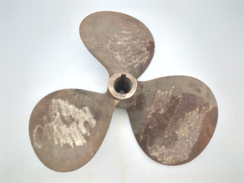 Federal MF 22" X 20P Vintage 3-Blade 2" Taper Right Hand Bronze Propeller Prop