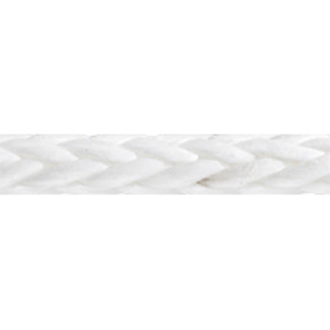 New England Ropes C1520-16 Endura-12 White 1/2" (12mm) Dyneema SK75 12-Strand Rope By the Foot