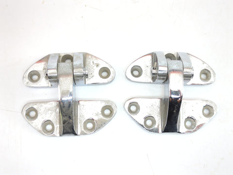 Perko 773-DP-CHR Vintage Heavy Duty Chrome Plated Bronze Hatch Hinge 2-Pack
