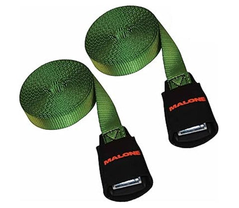 Malone MPG307-15 Heavy Duty 15’ Load Strap with Foam Buckle Sleeve 2-Pack