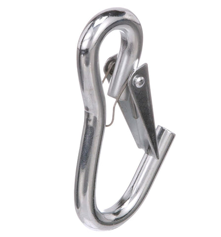 Attwood 7653L3 7653-3 Light Duty 4” Zinc-Plated Steel Spring-Loaded Closure Utility Snap Hook