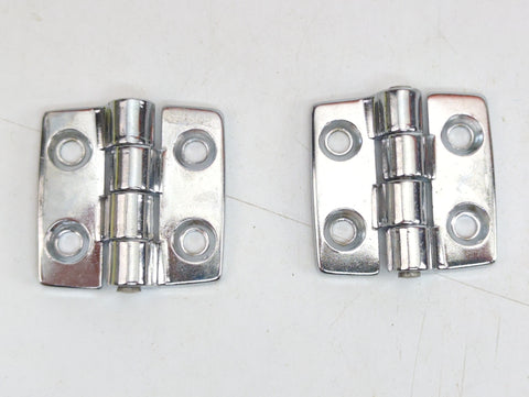 Perko 0941000CHR Fig 941 Vintage Boat Marine Chrome Plated Zinc Alloy Butt Hinge 2-Pack