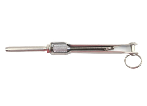 C Sherman Johnson 23-302 LifeLine Long 1/8” Wire 3/16” Pin Jaw to Swage Turnbuckle Adjuster