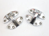 Perko 773-DP-CHR Vintage Heavy Duty Chrome Plated Bronze Hatch Hinge 2-Pack