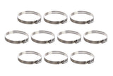 IDEAL 67-5 6780-5 Tridon 620-080 Hy-Gear SAE 80 3-1/2” to 5-1/2” Stainless Steel Hose Clamp Lot of 10
