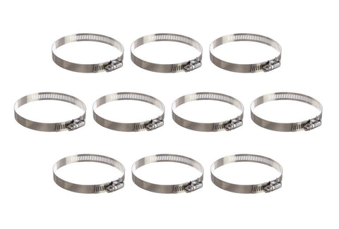 IDEAL 67-5 6780-5 Tridon 620-080 Hy-Gear SAE 80 3-1/2” to 5-1/2” Stainless Steel Hose Clamp Lot of 10