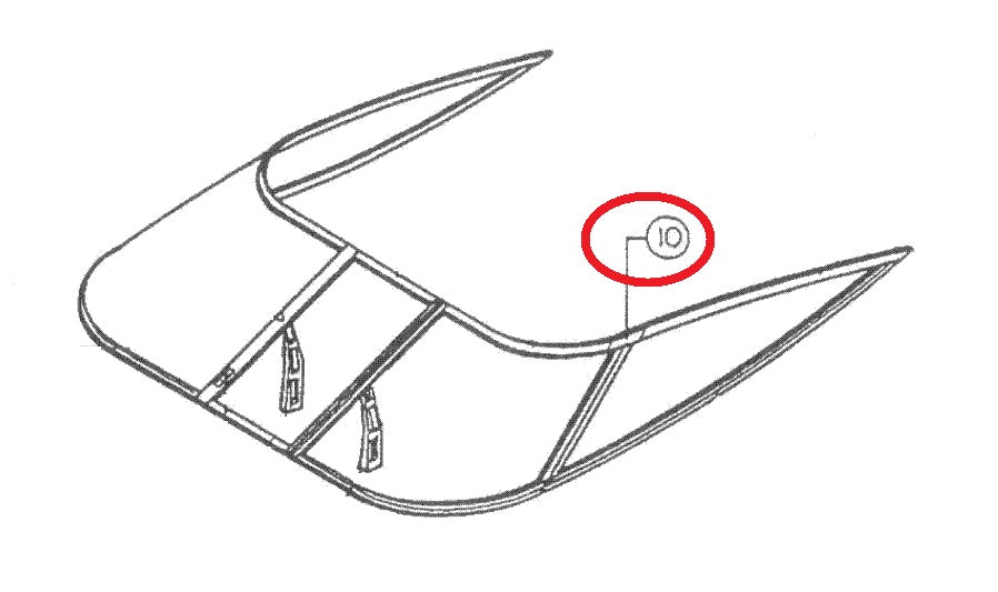 Bayliner 32563 1712033 Arriva 2450KE 1904FW Boat Marine Windshield Joi