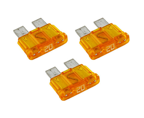 Blue Sea Systems 5243 20A 32V Fast Acting Tin Plated Connector ATO / ATC Fuse (3)