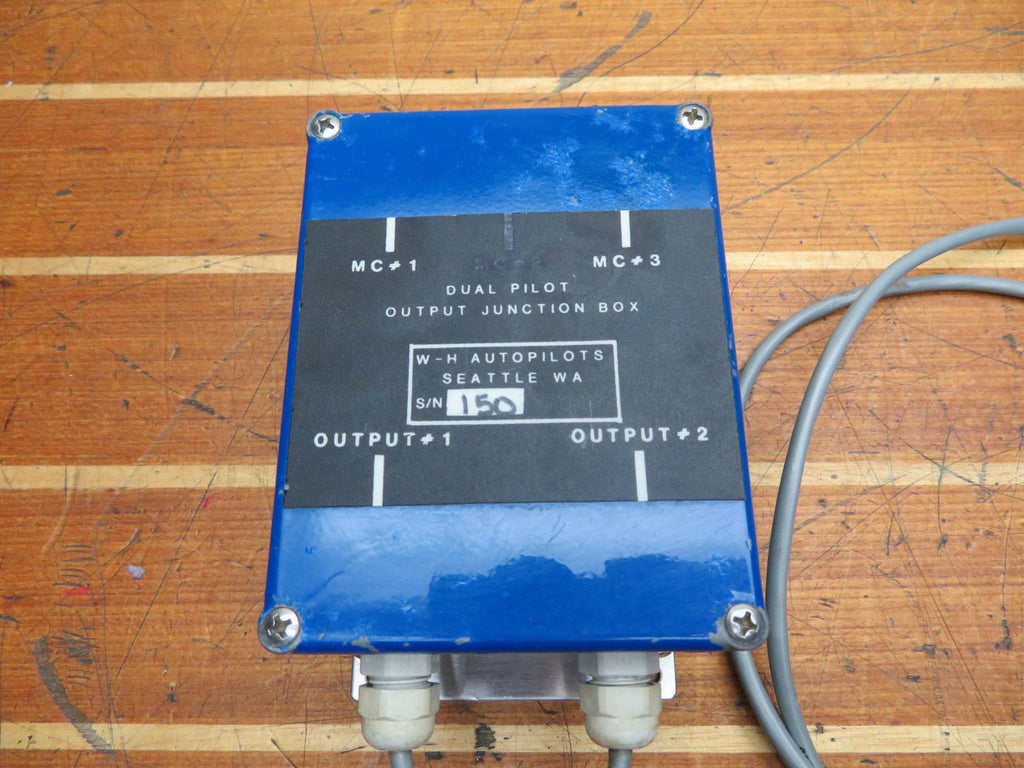 WH Autopilots Inc. Boat Marine Autopilot Dual Pilot Output Junction B