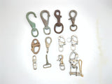 Vintage Boat Marine Chrome Plated Brass / Bronze and Stainless Hook Lot of 12