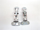 Vintage Chrome Plated Brass / Bronze Stainless and Brass Hinges Lot of 11