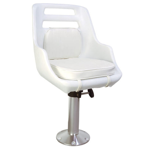Todd 740002SK 95-4500C Jupiter (Skipper) Helm Seat Chair and Pedestal Package