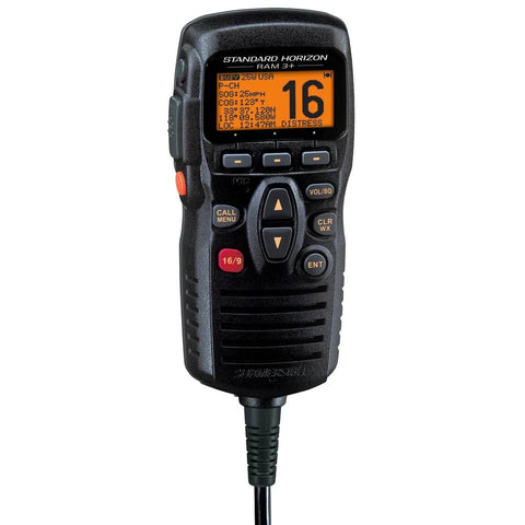 Standard Horizon CMP31 RAM3+ Marine VHF Radio Black Remote Control Station Microphone