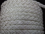 Yale Cordage 7582024R Bainbridge YNB24WT 3/8" White 8-Strand Nylon Brait Anchor or Dock Line By the Foot