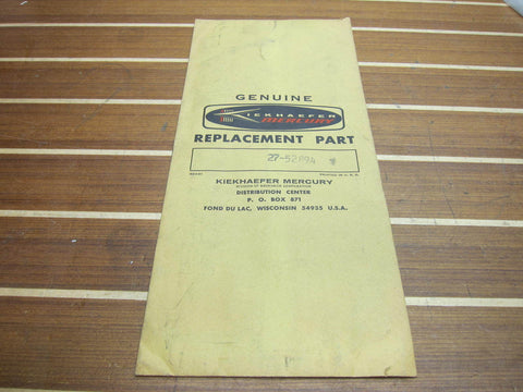 Mercury Quicksilver Kiekhaefer 27-52894 Genuine OEM Outboard Cylinder Block To Gasket