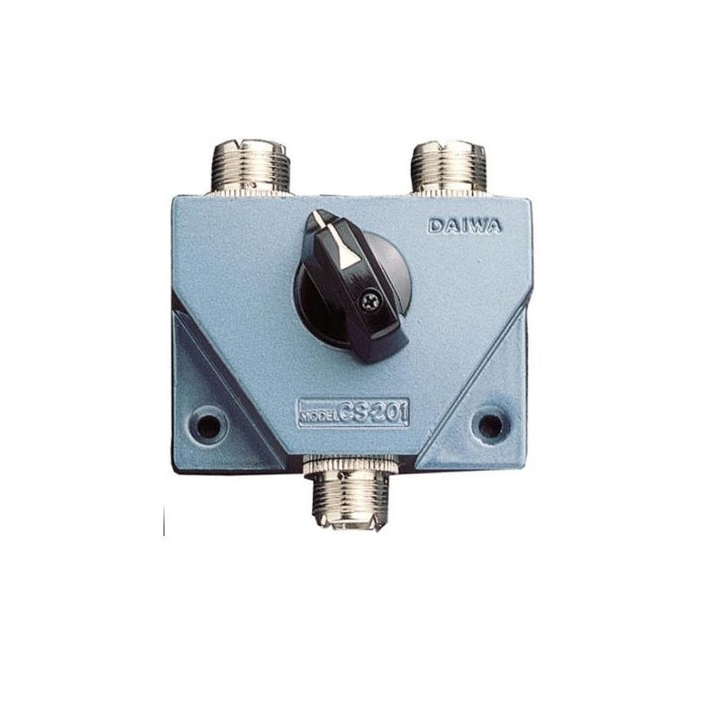 Newmar CS-201 50 Ohm Aluminum Case Two Position Manual Coaxial Antenna  Switch