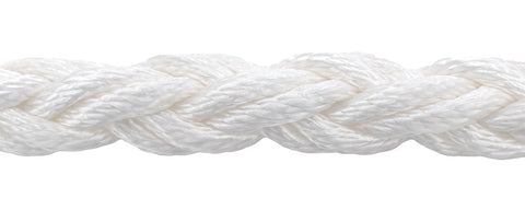 Yale Cordage 7582024R Bainbridge YNB24WT 3/8" White 8-Strand Nylon Brait Anchor or Dock Line By the Foot