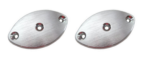 Morse G&L Material POVB-2.5X4 Aluminum Brushed 3 Hole Football Specialty Pad 2 Pack