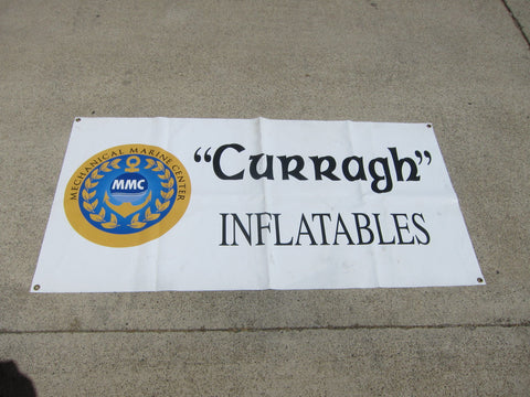 MMC Mechanical Marine  Center Curragh Inflatables 47.5" x  24" Banner Flag Sign