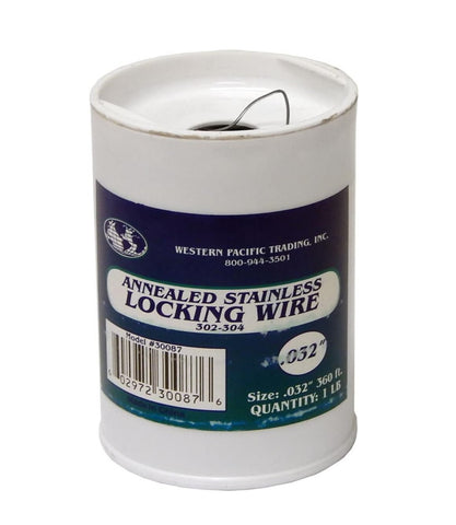 Western Pacific Trading 30087 Non Corrosive .032 340’ ft. Annealed Stainless Steel Seizing Locking Wire