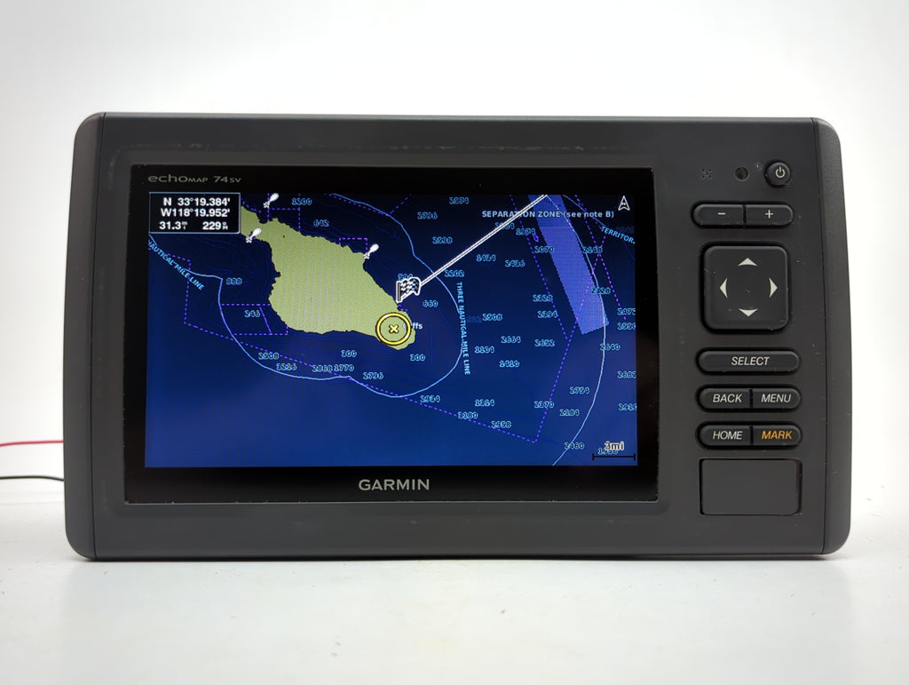 Garmin echoMAP 74SV 010-01388-00 Marine 7” Color Display GPS Sonar wit –  Second Wind Sales