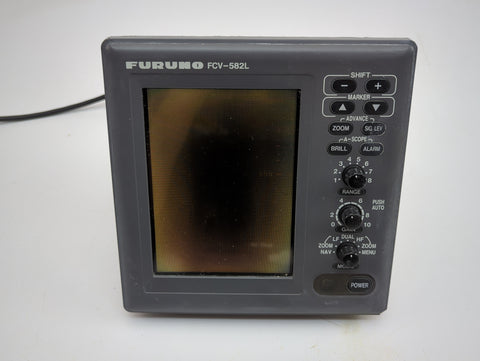 Furuno FCV-582L Marine 50/200 kHz 6.5" Color Sounder FishFinder Display