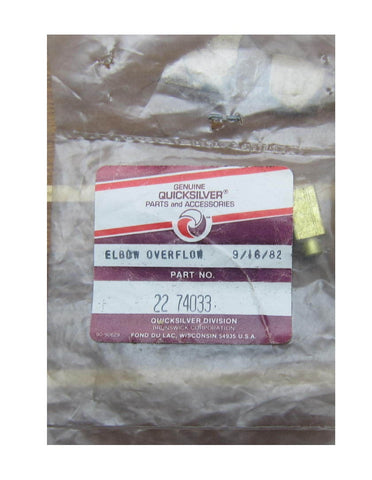 Mercury 22-74033 Genuine OEM 470-485 HP Exhaust Engine Manifold Overflow Elbow