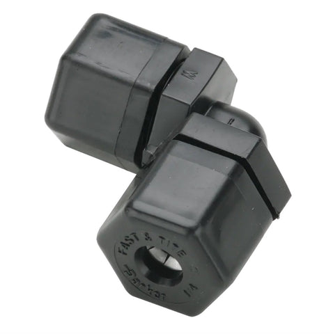 Parker P10EU10 Fast & Tite Black Polypropylene Fitting 5/8" Tube X 5/8" FPT 90° Elbow Union
