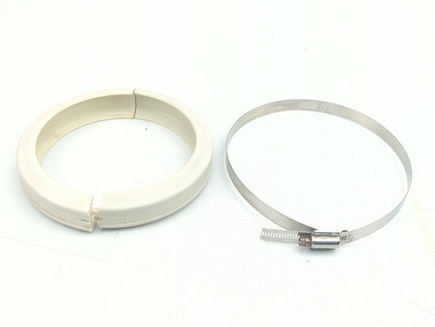 SeaLand VacuFlush 385310048 Dometic Traveler Toilet Bowl Band Bone Half Clamp
