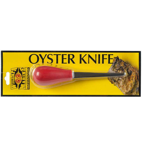 Willapa Marine 00249 Stainless Steel 4" Blunt Blade Orange Oyster Shucking Knife