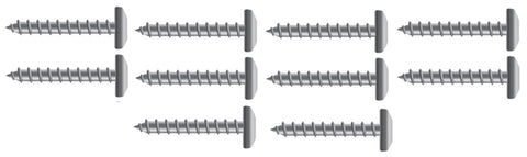 Marine Grade #10 X 3/4" Stainless Steel Pan Head Phillips Tapping Screw Fasco Fastener MP0549 0549MP 10-Pack