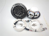 JL AUDIO M3-770X-S-Gm-i 93521 Marine 7.7" Coaxial Speakers Metallic Sport Grilles with RGB LED Lighting