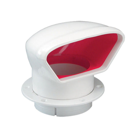 Sea Dog 727131 Boat Marine Red and White PVC 3" Diameter Low Profile Cowl Vent