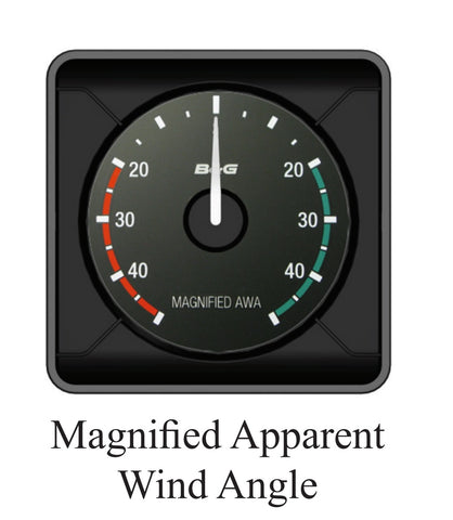 B&G BGH230005 H3000 Sailboat Analogue Magnified AWA Apparent Wind Angle Display with Sun Cover