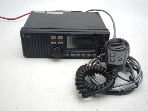 Icom IC-M127 Boat Marine VHF Marine Radio Transceiver with HM-114B Microphone