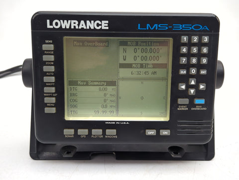 Lowrance LMS-350A Boat Marine 7" FishFinder GPS Chartplotter Display with Case