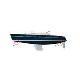 Side-Power EX95S 24V External Pod Bow or Stern Yacht Thruster with I-BOX Control Center