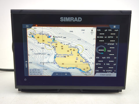 Simrad GO9 XSE 000-14444-001 Boat Marine 9" FishFinder Radar GPS Chartplotter Display