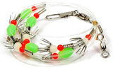 AHI USA SJ-500 Fishing 5-Hook Squid Catcher Luminous Glow Gangion Chain