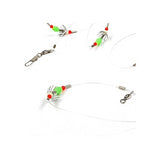 AHI USA SJ-500 Fishing 5-Hook Squid Catcher Luminous Glow Gangion Chain