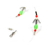 AHI USA SJ-500 Fishing 5-Hook Squid Catcher Luminous Glow Gangion Chain