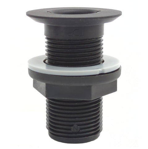 Gemlux 90716 Boat Marine Reinforced Nylon Composite 1" NPS Recessed Thru-Hull Fitting