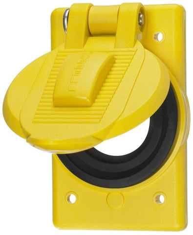 Hubbell HBL74CM25WOA Marine Grade Weatherproof 1-Gang Wallplate Cover