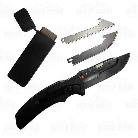 TRUE TRU-FMK-0005 Stainless Steel Pocket Knife with Replaceable Blades