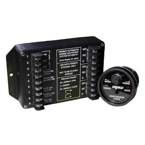 FireBoy Xintex ES-8000-01-24V Boat Marine 8-Circuit Engine Shutdown Override System