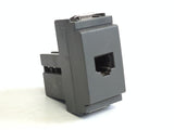 Vimar 16335 Idea Boat Marine Matte Gray 6/4 RJ11 Phone Socket Jack Outlet